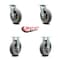 Service Caster Replacement Caster Set for Magliner Caster Set 86139, 4PK MAG-SCC-30CS820-TPRRD-2-R-2 - alternate 2